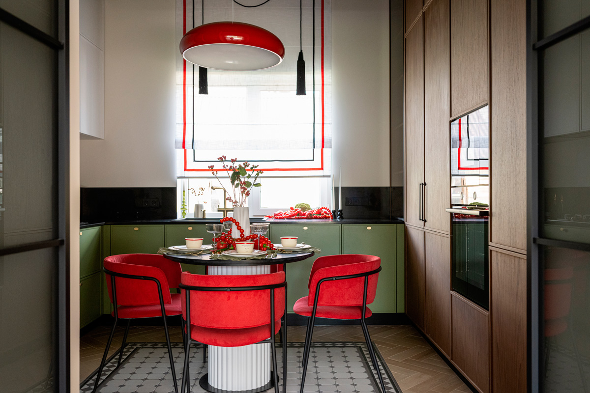 Прогулки по лесу: интерьер цвета листвы и спелых ягод для загородного дома