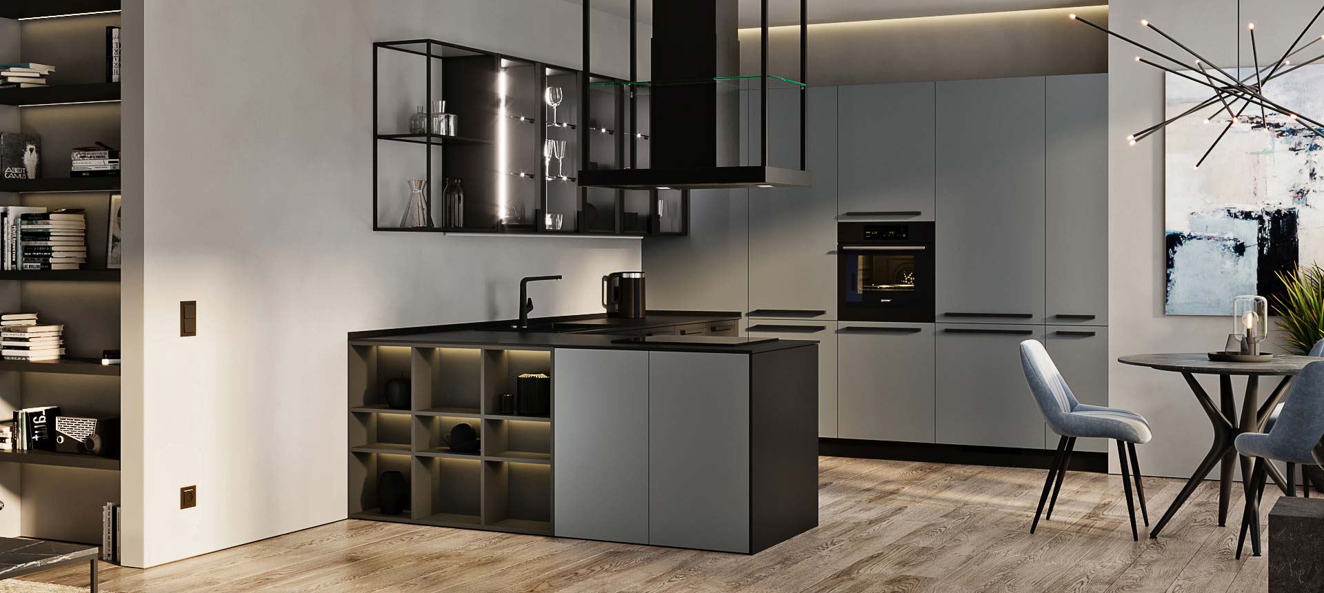 Чёрная яшма / Cерый&nbsp;монументальный&nbsp;