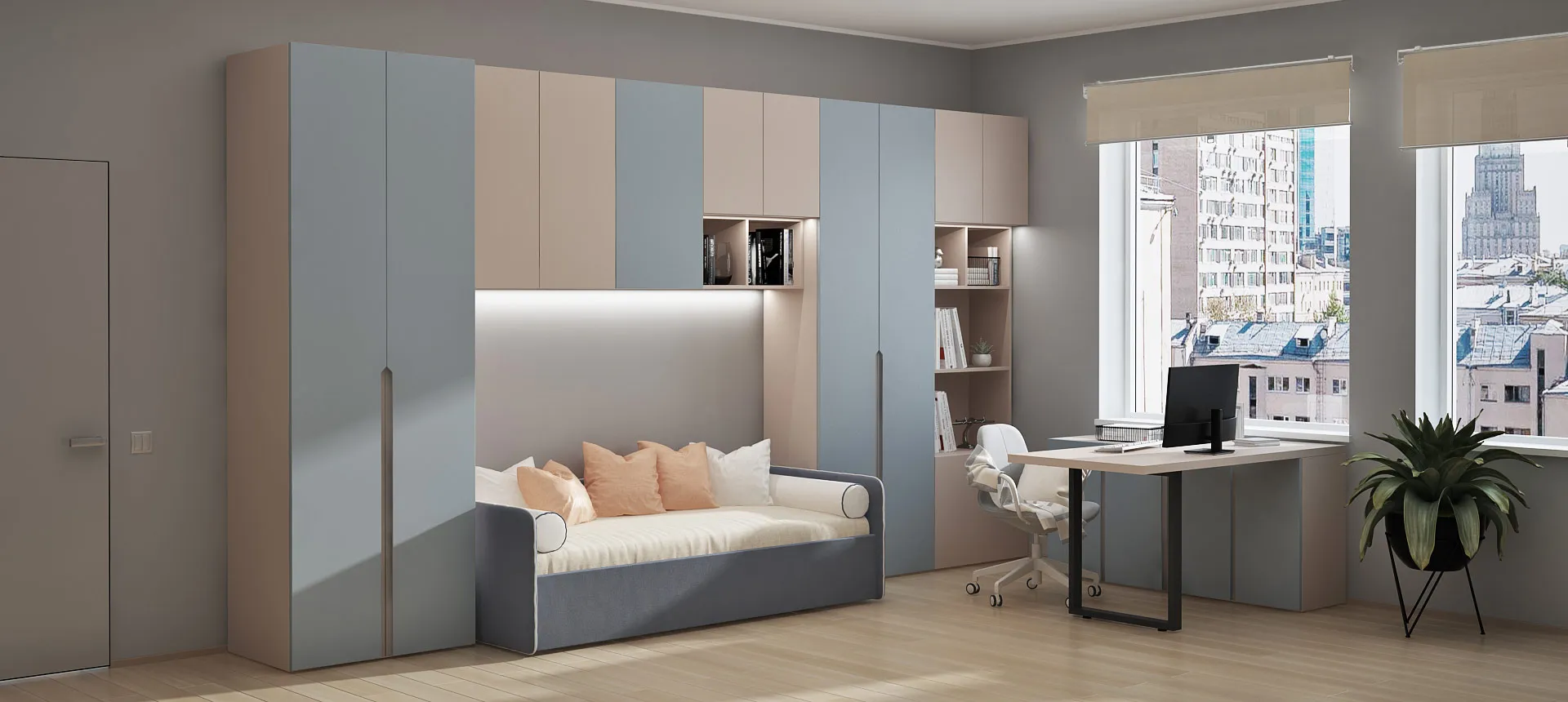 Кашемир серый / эмаль&nbsp;цвет&nbsp;NCS&nbsp;S&nbsp;2010-R70B&nbsp;