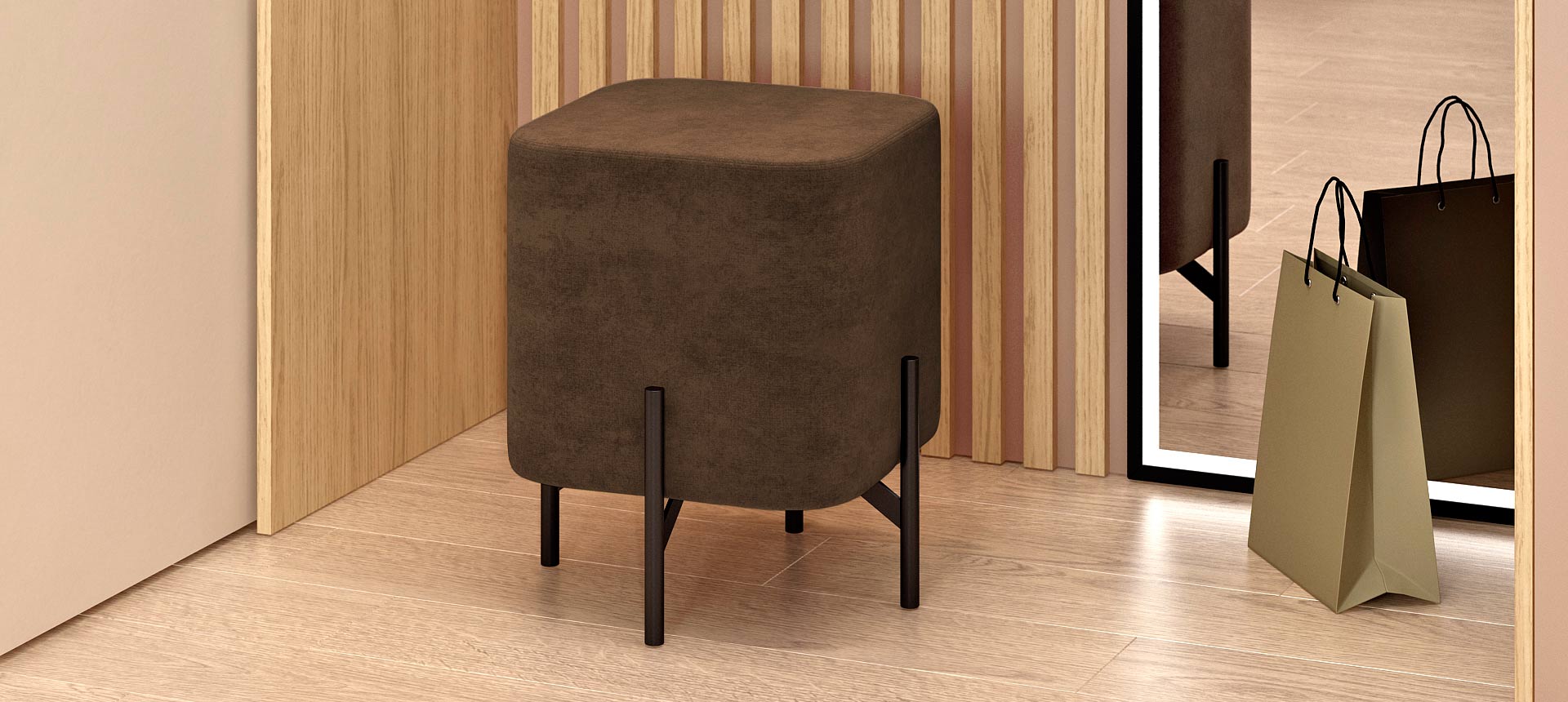 ткань KENYA цвет Brown