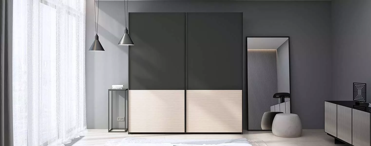 Шкаф-купе с двумя створками в спальню - фото No 1