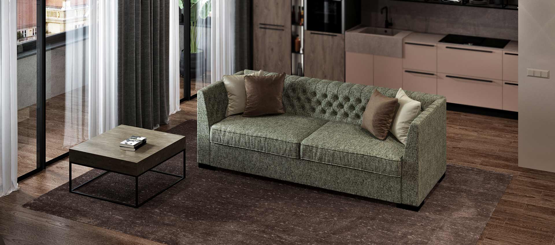 рогожка MILANO цвет Aqua