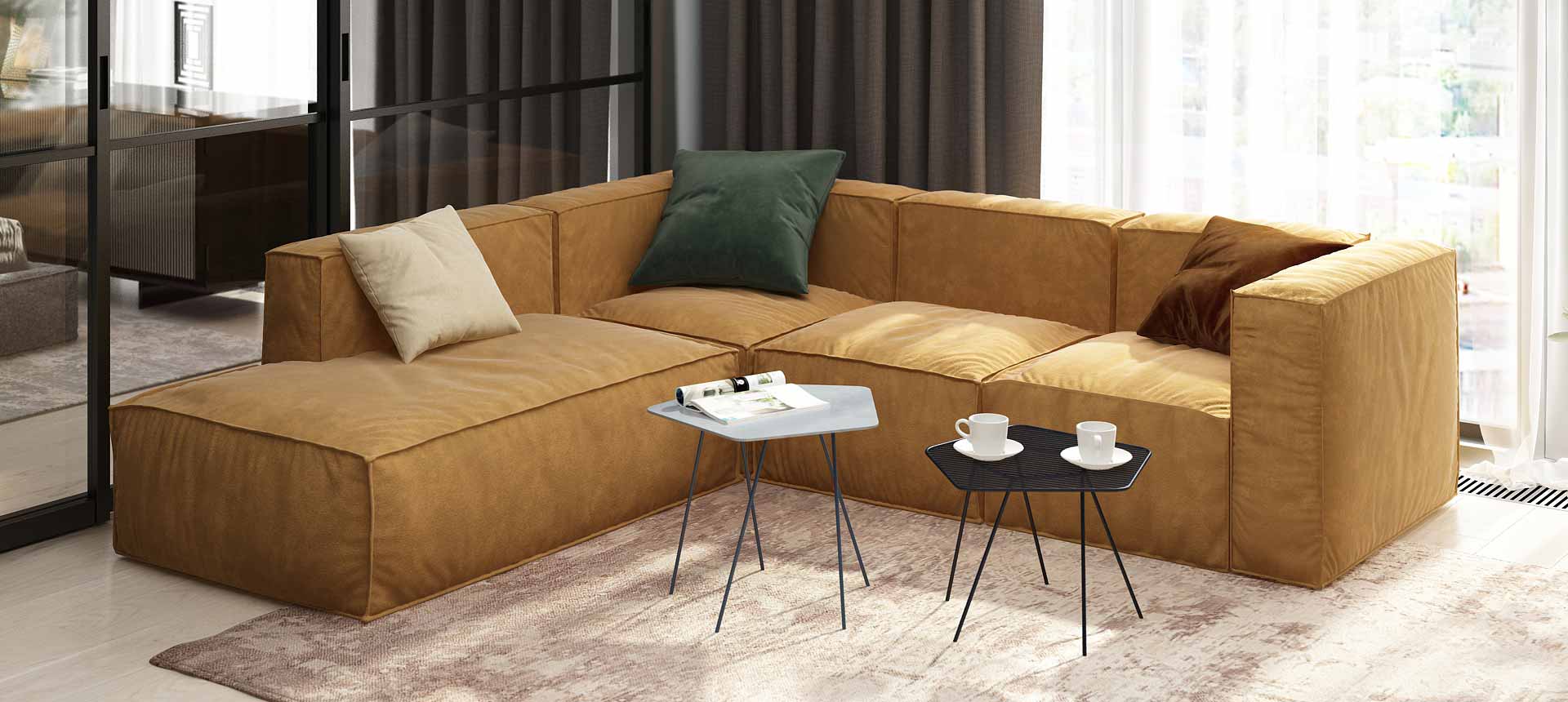 велюр Grand цвет Gold