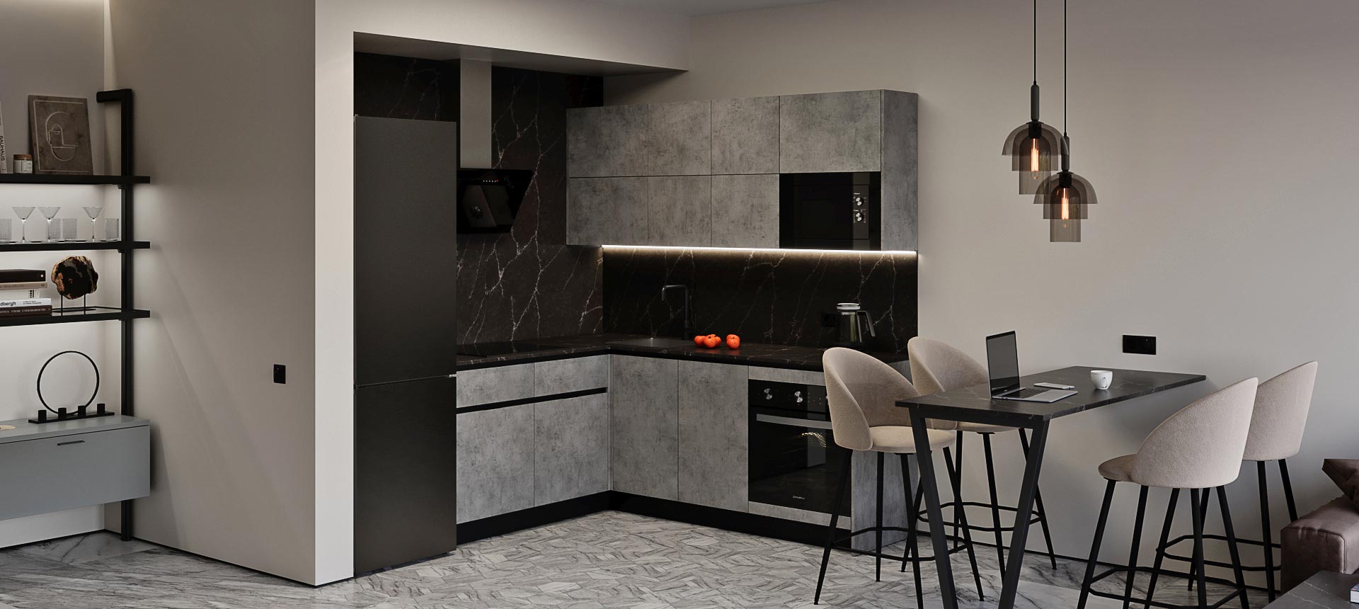 Бетон Чикаго светло-серый