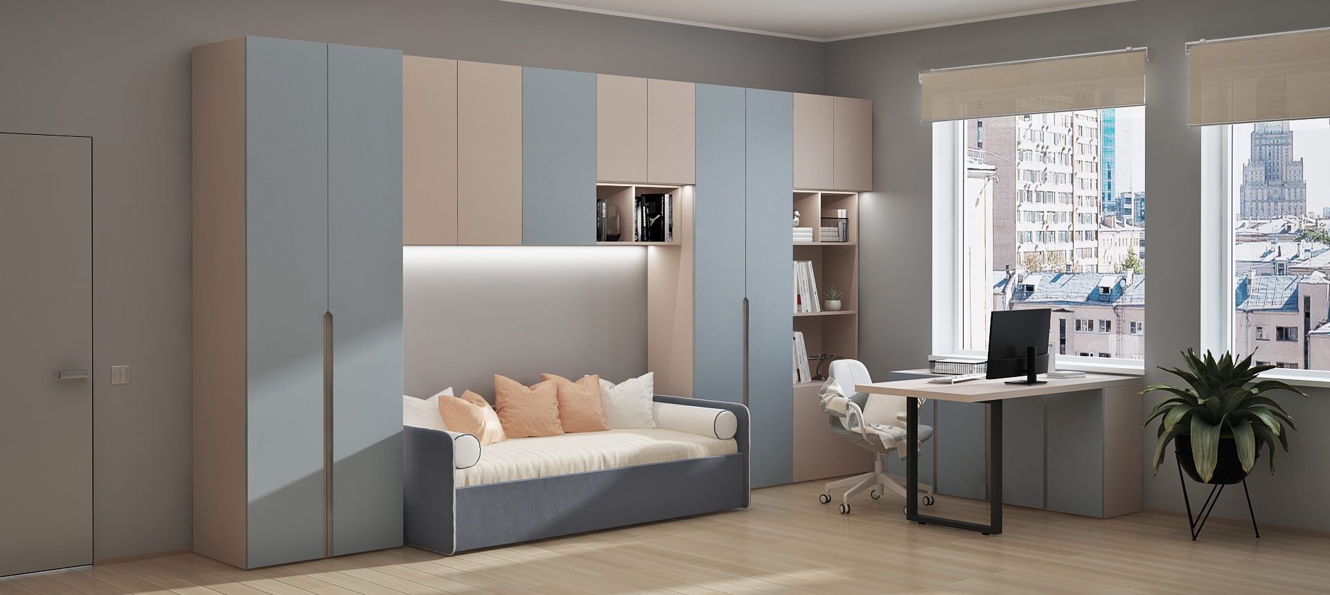 Кашемир серый / эмаль цвет NCS S 2010-R70B 