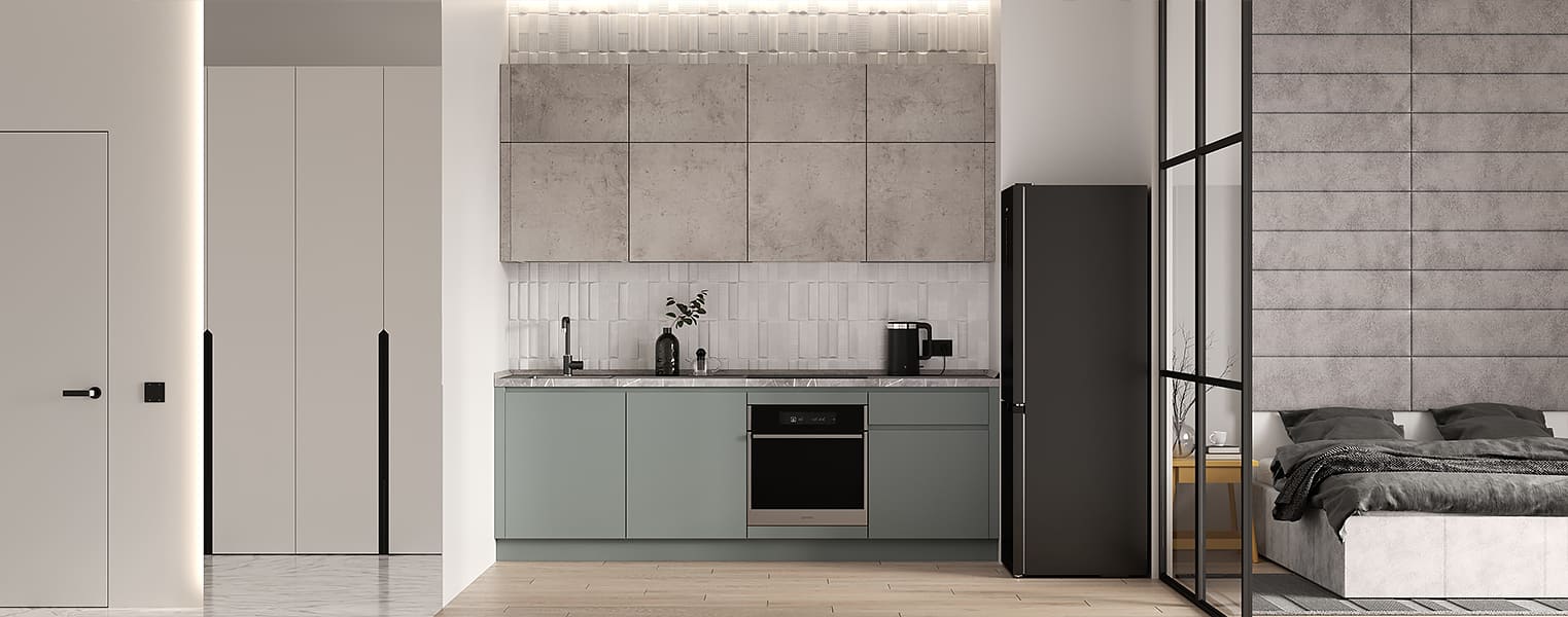 Кухня Фабио Комфорт сет 18 (2.5 м, прямая) - фото № 2