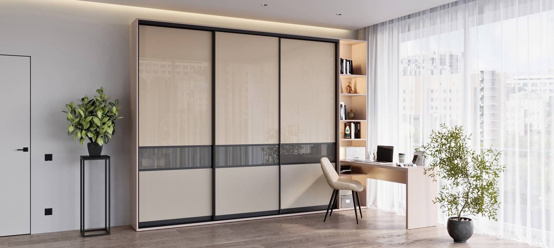 Кашемир серый / экокожа Neo цвет Light 