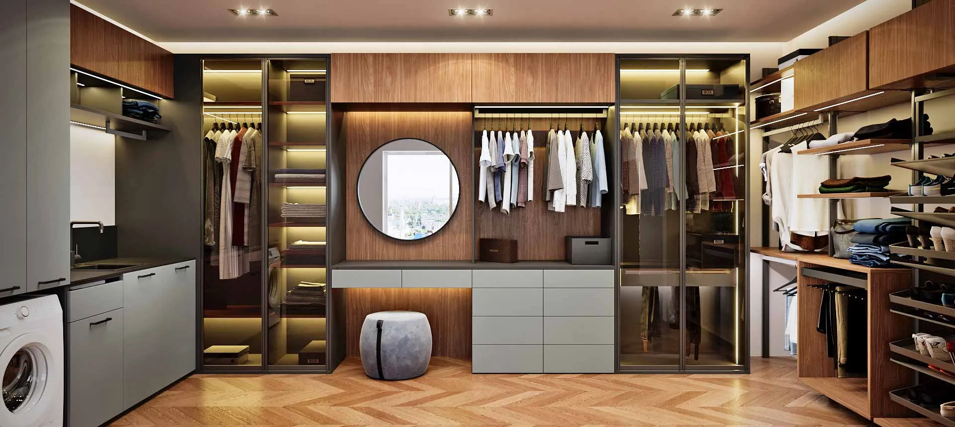 Лунный топаз матовый / Орех Линкольн 