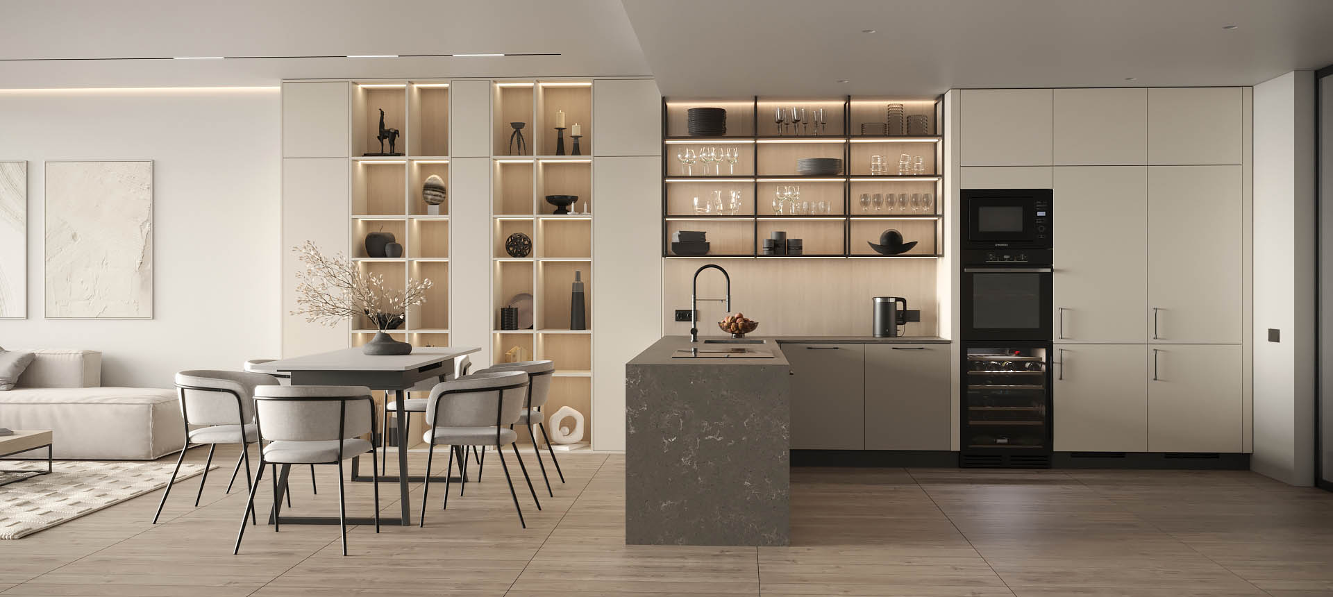 Белый Фарфоровый Оникс / Пепельный&nbsp;аметист&nbsp;матовый&nbsp;