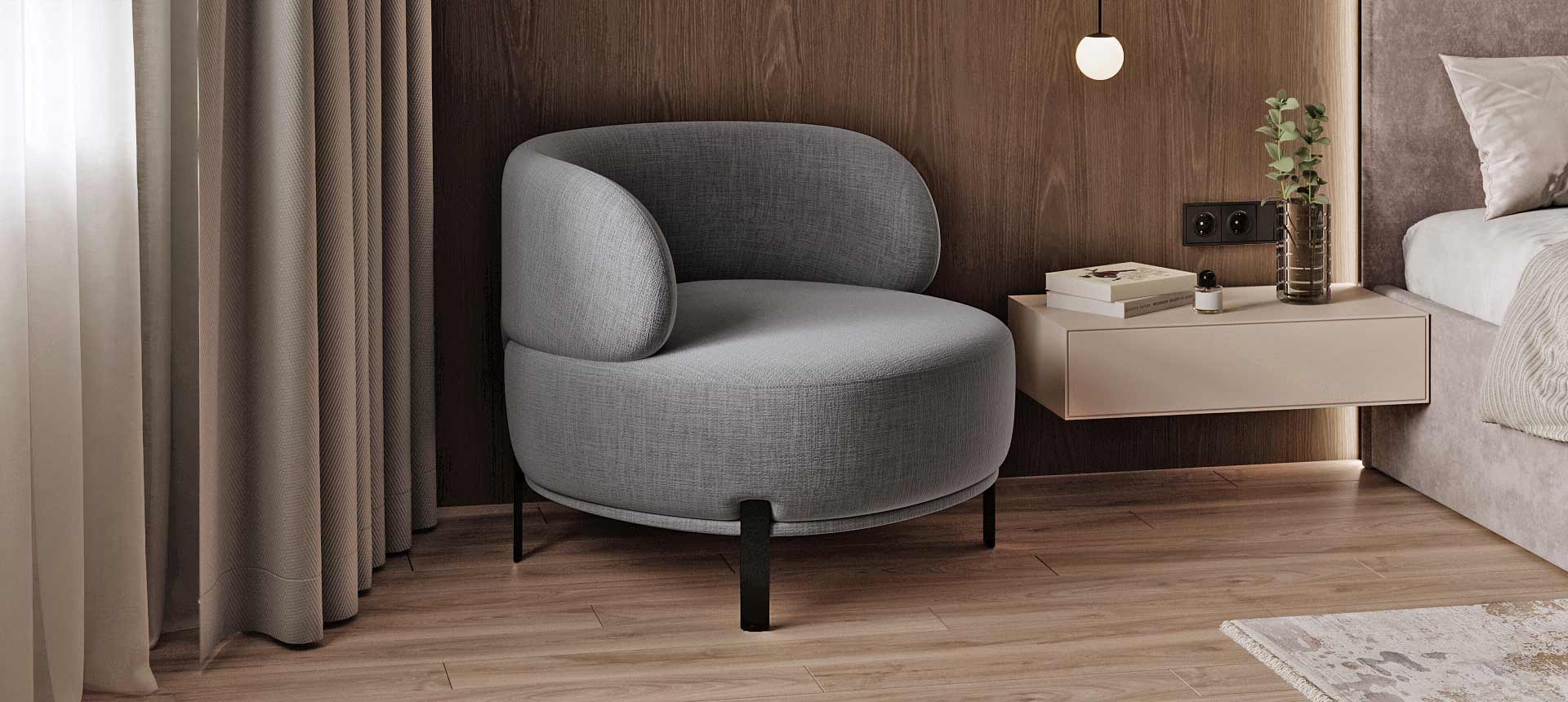 микровелюр NEWTONE цвет Light grey