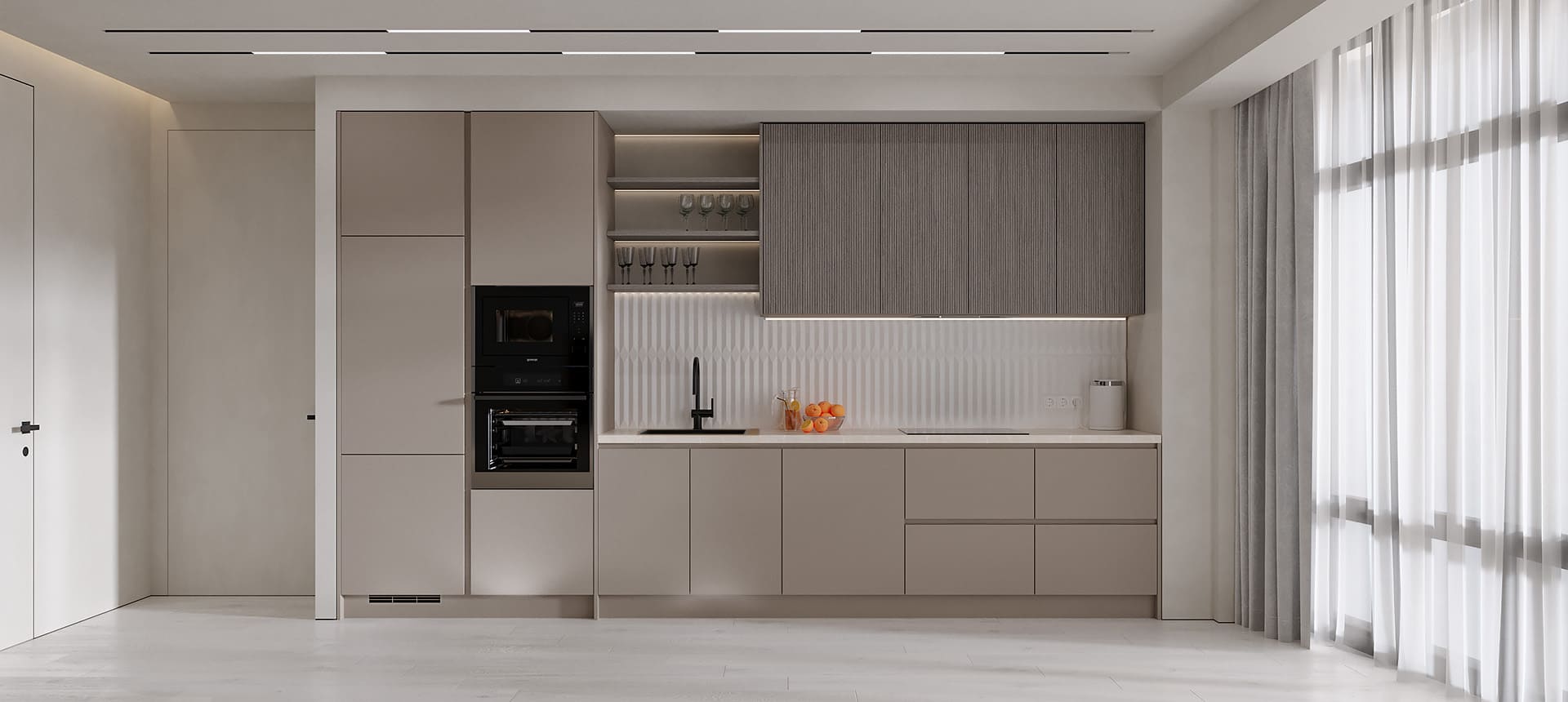 Тёмно-серый / Дуб Дымчатый 