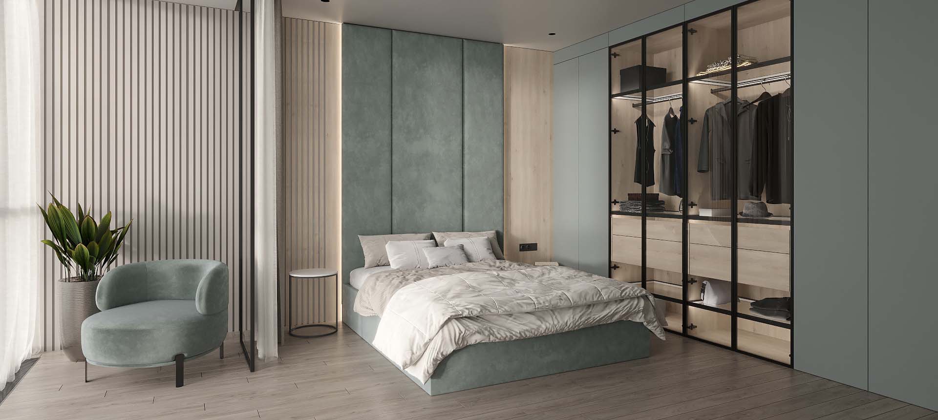 Лунный топаз матовый / микровелюр&nbsp;Model&nbsp;цвет&nbsp;Moss&nbsp;