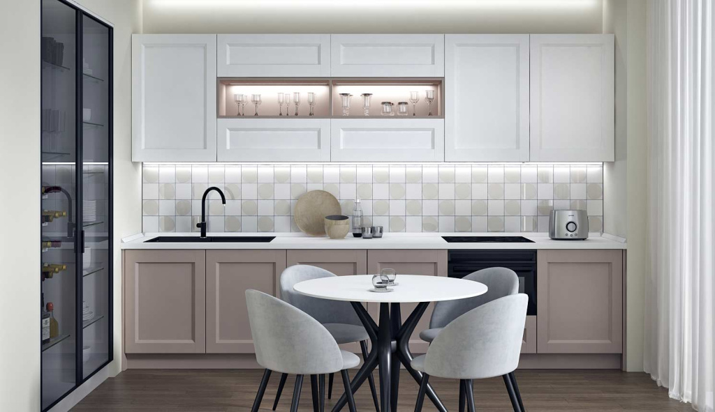 Дерево, стекло, металл: топ-20 сочетаний для современной кухни - фото №38