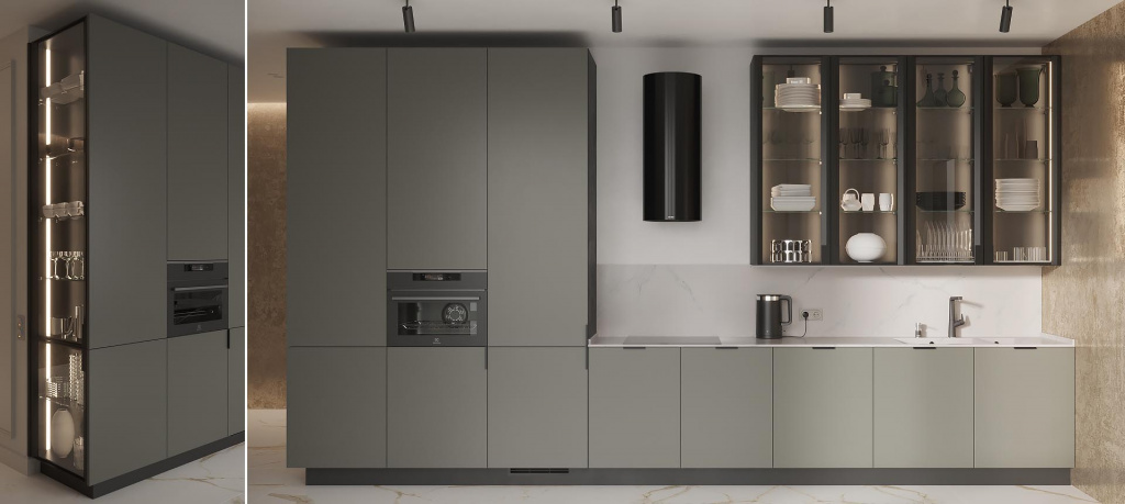 Расположение современной вытяжки над варочной поверхностью