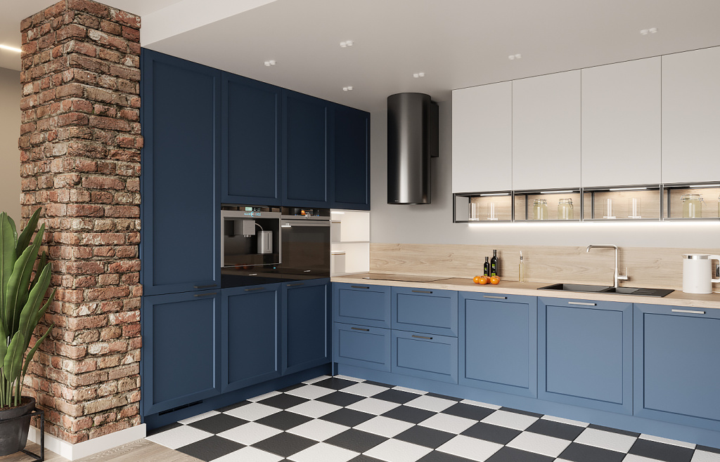 Дерево, стекло, металл: топ-20 сочетаний для современной кухни - фото №21