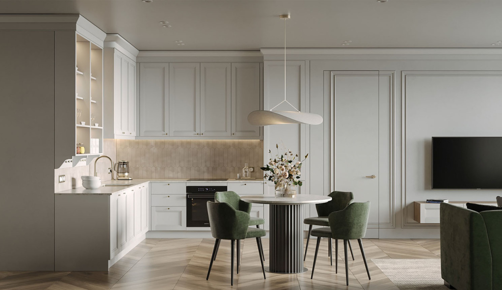 Варианты зонирования квартир свободной планировки - фото №20