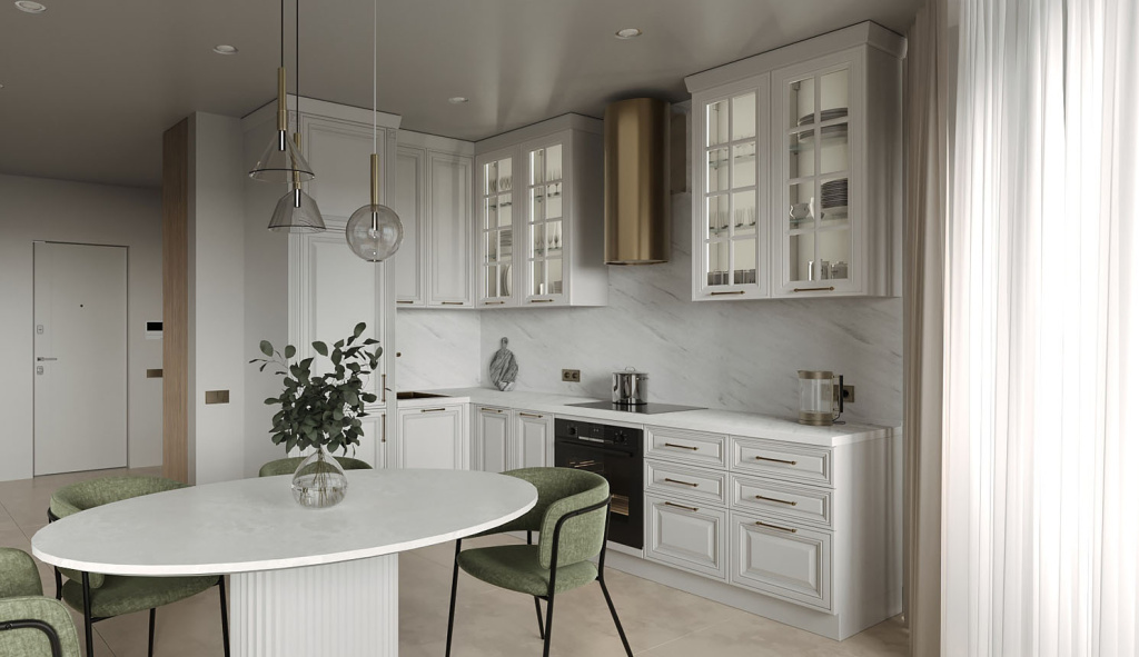 Варианты зонирования квартир свободной планировки - фото №21