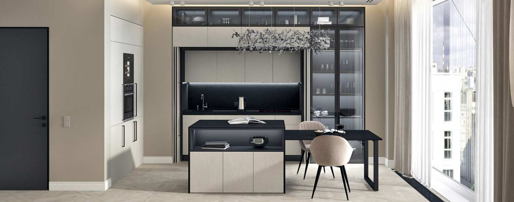 Островная расстановка мебели