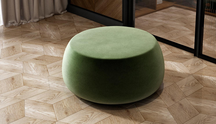 Пуф Трюфель 2 в зеленом цвете