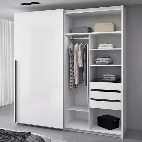 Белый шкаф-купе в спальню - детальное фото № 2