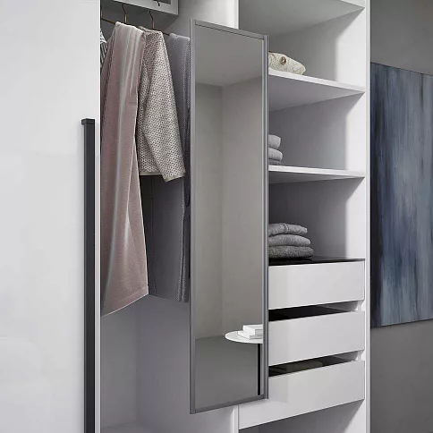 Белый шкаф-купе в спальню - детальное фото № 5