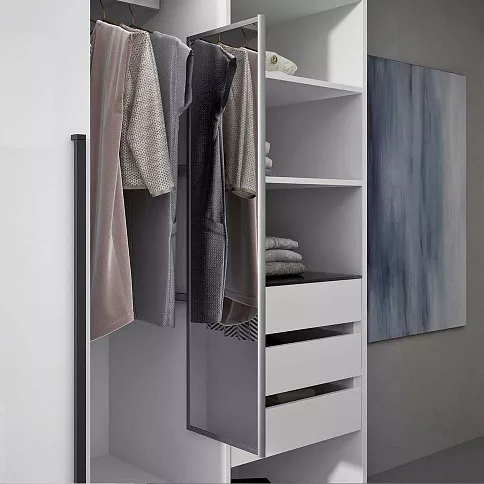 Белый шкаф-купе в спальню - детальное фото № 4
